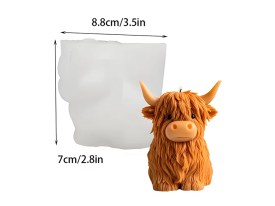 Molde silicona vaca highland o escocesa